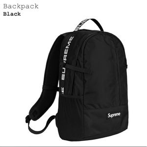 authentic ss18 black backpack